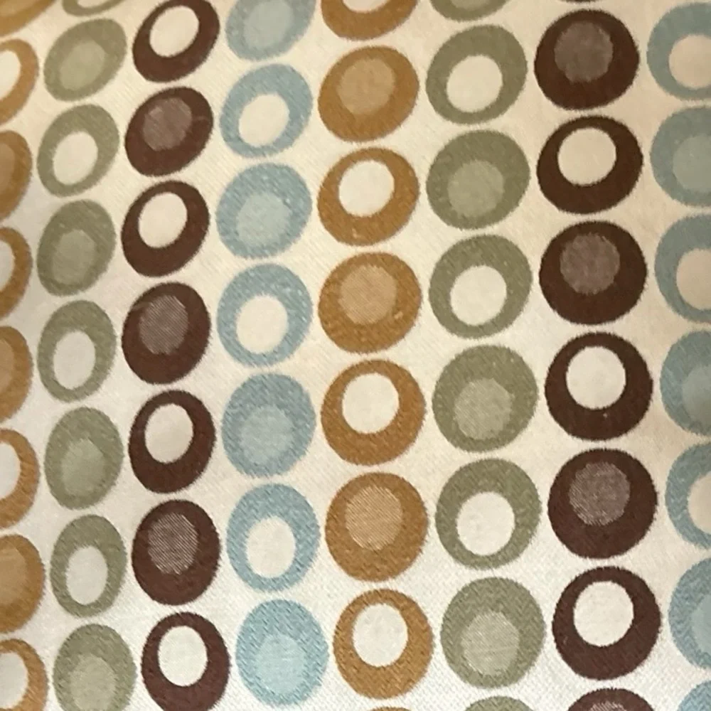 Pair of Multicolor Circle Print Throw Pillows Square‎ Indoor